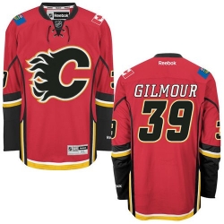 Doug Gilmour Reebok Calgary Flames Authentic Red Home NHL Jersey