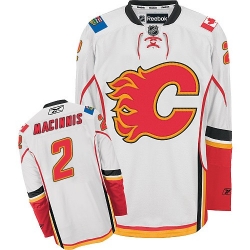 Al MacInnis Reebok Calgary Flames Authentic White Away NHL Jersey