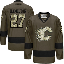 Dougie Hamilton Reebok Calgary Flames Authentic Green Salute to Service NHL Jersey