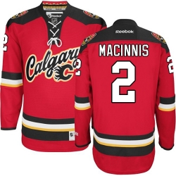 Al MacInnis Reebok Calgary Flames Authentic Red New Third NHL Jersey