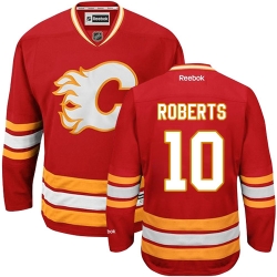 Gary Roberts Reebok Calgary Flames Authentic Red Third NHL Jersey