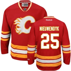 Joe Nieuwendyk Reebok Calgary Flames Authentic Red Third NHL Jersey