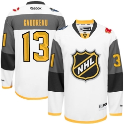 Johnny Gaudreau Reebok Calgary Flames Authentic White 2016 All Star NHL Jersey