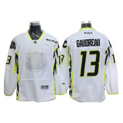 Johnny Gaudreau Reebok Calgary Flames Authentic White 2015 All Star NHL Jersey