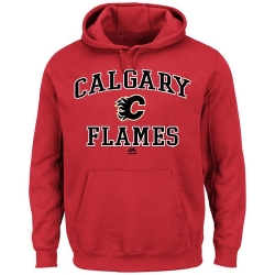 NHL Calgary Flames Majestic Heart & Soul Hoodie - Red