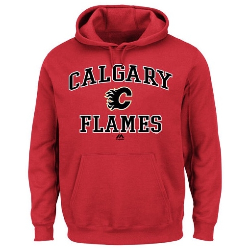 NHL Calgary Flames Majestic Heart & Soul Hoodie - Red