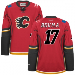 Lance Bouma Women's Reebok Calgary Flames Premier Red Home Jersey