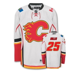 Brandon Bollig Reebok Calgary Flames Premier White Away NHL Jersey