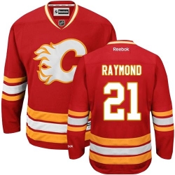Mason Raymond Reebok Calgary Flames Authentic Red Third NHL Jersey