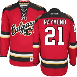 Mason Raymond Reebok Calgary Flames Premier Red New Third NHL Jersey