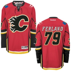 Michael Ferland Reebok Calgary Flames Premier Red Home NHL Jersey