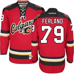 Michael Ferland Reebok Calgary Flames Premier Red New Third NHL Jersey