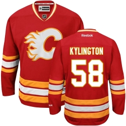 Oliver Kylington Reebok Calgary Flames Authentic Red Third NHL Jersey