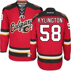 Oliver Kylington Reebok Calgary Flames Authentic Red New Third NHL Jersey