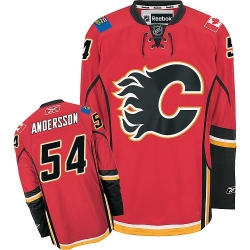Rasmus Andersson Reebok Calgary Flames Premier Red Home NHL Jersey