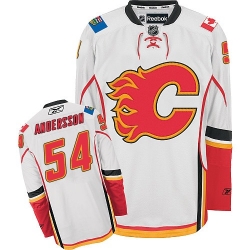 Rasmus Andersson Reebok Calgary Flames Authentic White Away NHL Jersey
