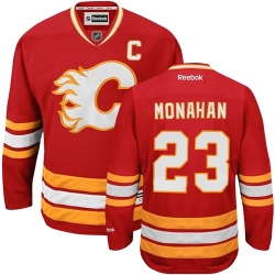 Sean Monahan Reebok Calgary Flames Authentic Red Third NHL Jersey