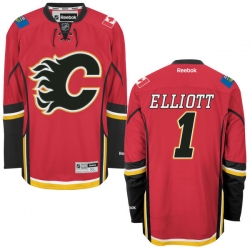 Brian Elliott Youth Reebok Calgary Flames Authentic Red Home Jersey