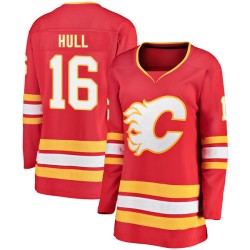 Brett Hull Women's Calgary Flames Breakaway Red Alternate Jersey