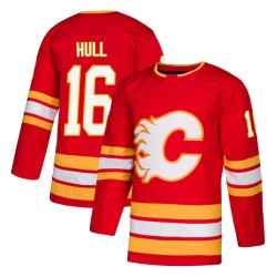 Brett Hull Youth Calgary Flames Authentic Red Alternate Jersey