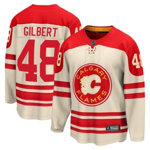Dennis Gilbert Men's Fanatics Branded Calgary Flames Premier Cream Breakaway 2023 Heritage Classic Jersey