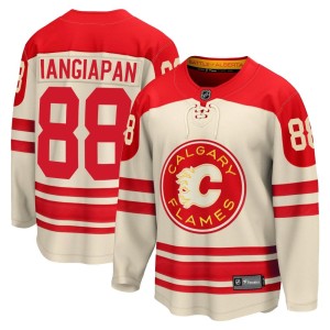 Andrew Mangiapane Men's Fanatics Branded Calgary Flames Premier Cream Breakaway 2023 Heritage Classic Jersey