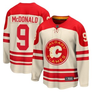 Lanny McDonald Men's Fanatics Branded Calgary Flames Premier Cream Breakaway 2023 Heritage Classic Jersey