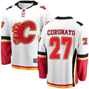 Matt Coronato Youth Fanatics Branded Calgary Flames Breakaway White Away Jersey