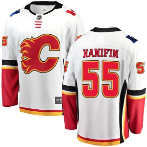 Noah Hanifin Youth Fanatics Branded Calgary Flames Breakaway White Away Jersey