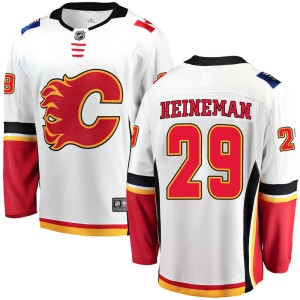Emil Heineman Youth Fanatics Branded Calgary Flames Breakaway White Away Jersey