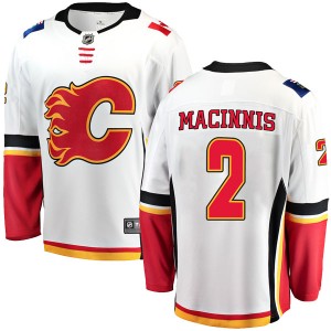 Al MacInnis Youth Fanatics Branded Calgary Flames Breakaway White Away Jersey