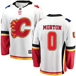 Sam Morton Youth Fanatics Branded Calgary Flames Breakaway White Away Jersey