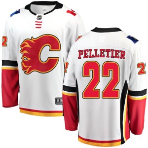 Jakob Pelletier Youth Fanatics Branded Calgary Flames Breakaway White Away Jersey
