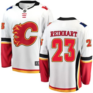 Paul Reinhart Youth Fanatics Branded Calgary Flames Breakaway White Away Jersey