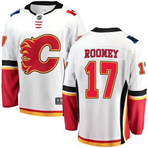Kevin Rooney Youth Fanatics Branded Calgary Flames Breakaway White Away Jersey