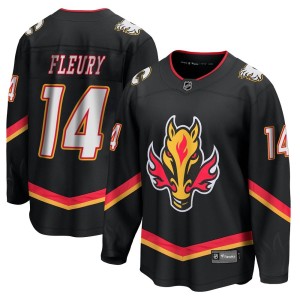 Theoren Fleury Men's Fanatics Branded Calgary Flames Premier Black Breakaway 2022/23 Alternate Jersey