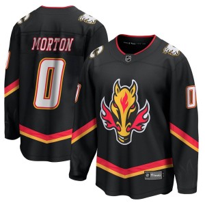 Sam Morton Men's Fanatics Branded Calgary Flames Premier Black Breakaway 2022/23 Alternate Jersey