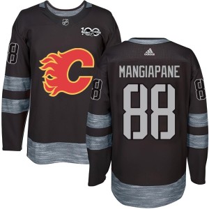 Andrew Mangiapane Youth Calgary Flames Authentic Black 1917-2017 100th Anniversary Jersey