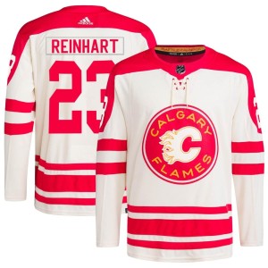 Paul Reinhart Youth Adidas Calgary Flames Authentic Cream 2023 Heritage Classic Primegreen Jersey