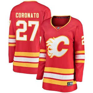 Matt Coronato Women's Fanatics Branded Calgary Flames Breakaway Red Alternate Jersey