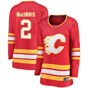 Al MacInnis Women's Fanatics Branded Calgary Flames Breakaway Red Alternate Jersey