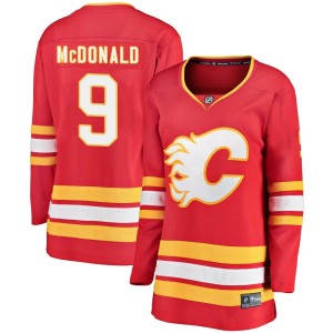 Lanny McDonald Women's Fanatics Branded Calgary Flames Breakaway Red Alternate Jersey