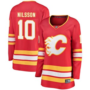 Kent Nilsson Women's Fanatics Branded Calgary Flames Breakaway Red Alternate Jersey