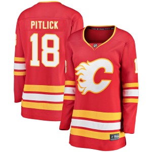 Tyler Pitlick Women's Fanatics Branded Calgary Flames Breakaway Red Alternate Jersey