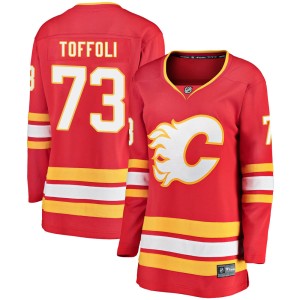 Tyler Toffoli Women's Fanatics Branded Calgary Flames Breakaway Red Alternate Jersey