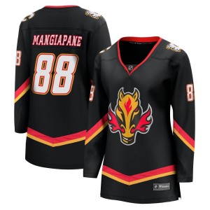 Andrew Mangiapane Women's Fanatics Branded Calgary Flames Premier Black Breakaway 2022/23 Alternate Jersey