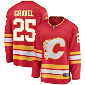 Kevin Gravel Youth Fanatics Branded Calgary Flames Breakaway Red Alternate Jersey