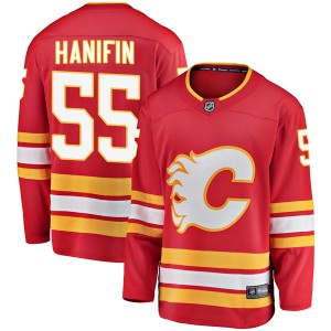 Noah Hanifin Youth Fanatics Branded Calgary Flames Breakaway Red Alternate Jersey