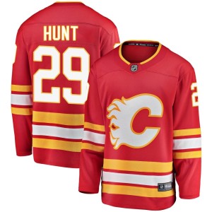 Dryden Hunt Youth Fanatics Branded Calgary Flames Breakaway Red Alternate Jersey