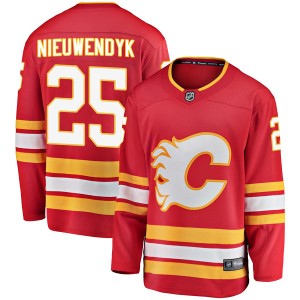 Joe Nieuwendyk Youth Fanatics Branded Calgary Flames Breakaway Red Alternate Jersey